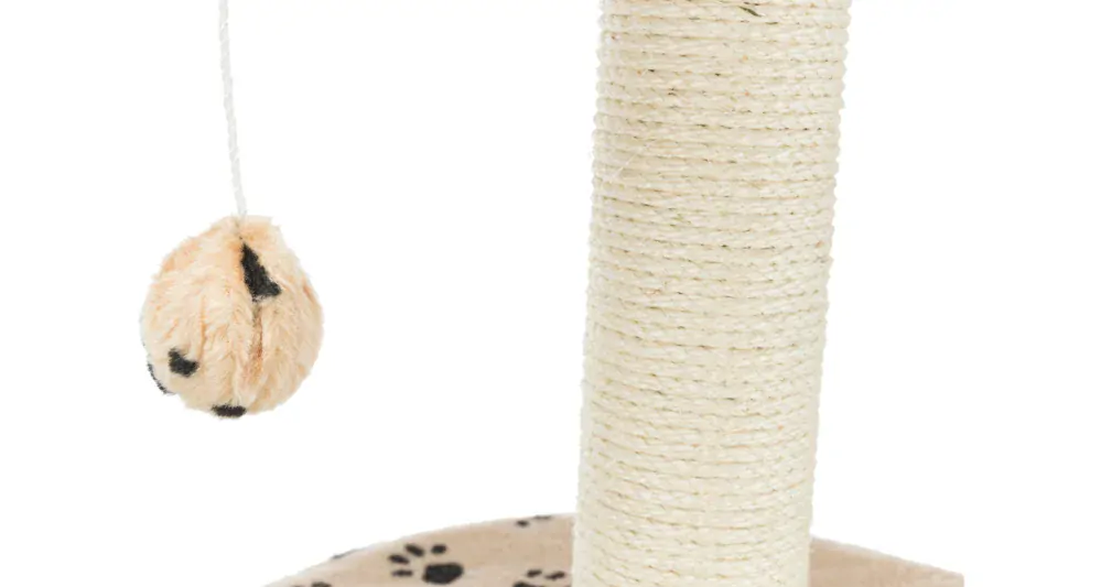 Škrabadlo TOLEDO 61 cm, - béžové s labkami