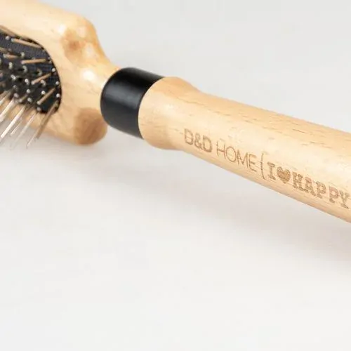 EBI D&D I LOVE HAPPY CATS APRIL špendlíková kefa pre mačky na rozčesávanie srsti 25,5x7x4,5cm