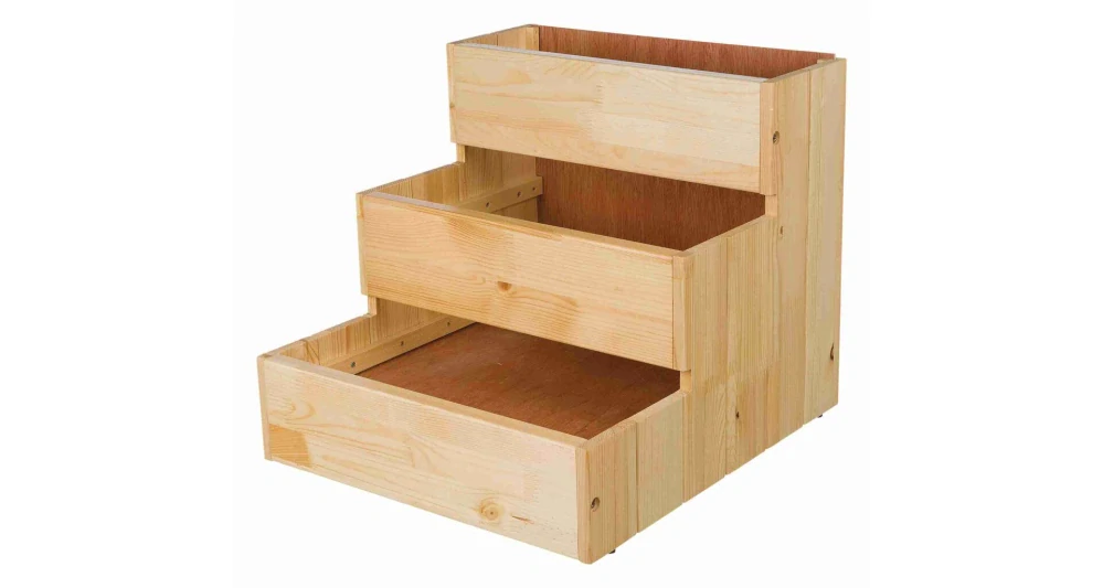Drevené schody pre malé psy a mačky, max.50kg 40x38x45cm