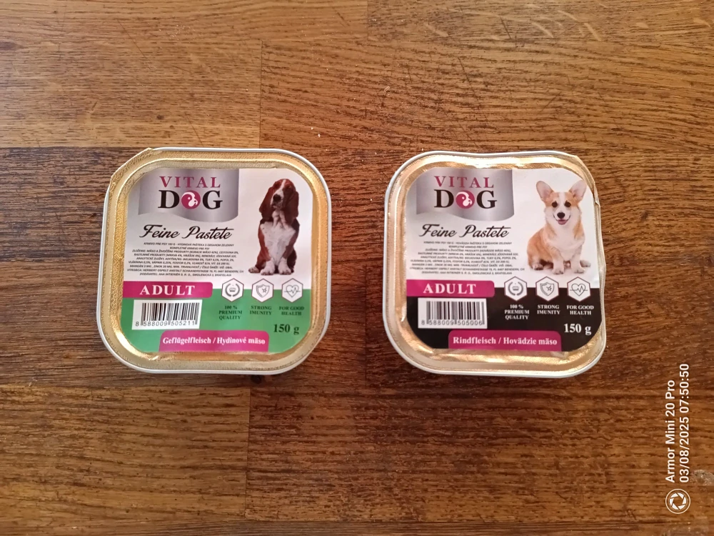 Paštéta pre psov hovädzia 150g