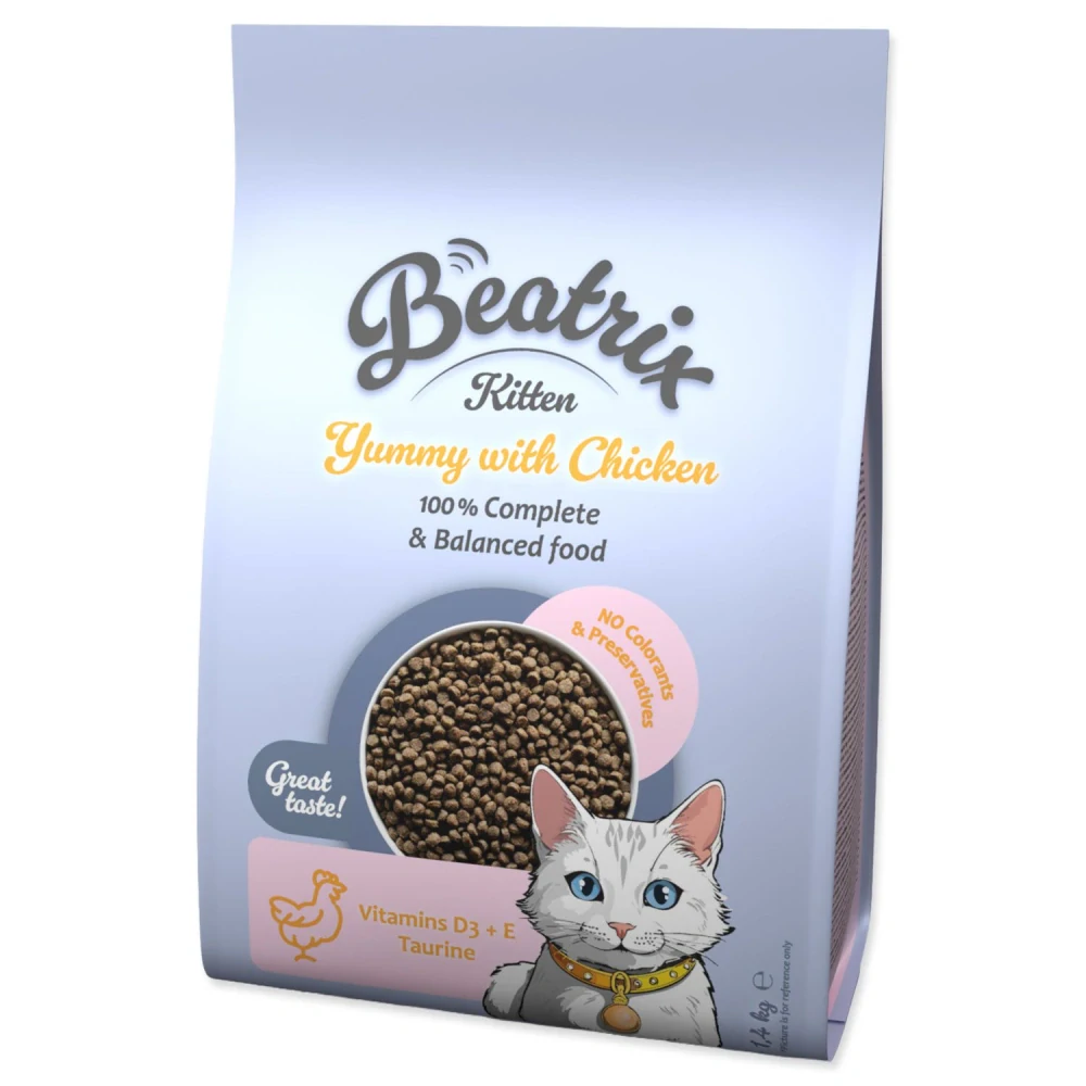 Beatrix Kitten s kuracím mäsom 1,4 kg