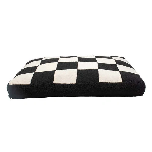 COOCKOO COZY BLOCK Mäkký vankúš pre psov M 90x75x11cm čierny/biely