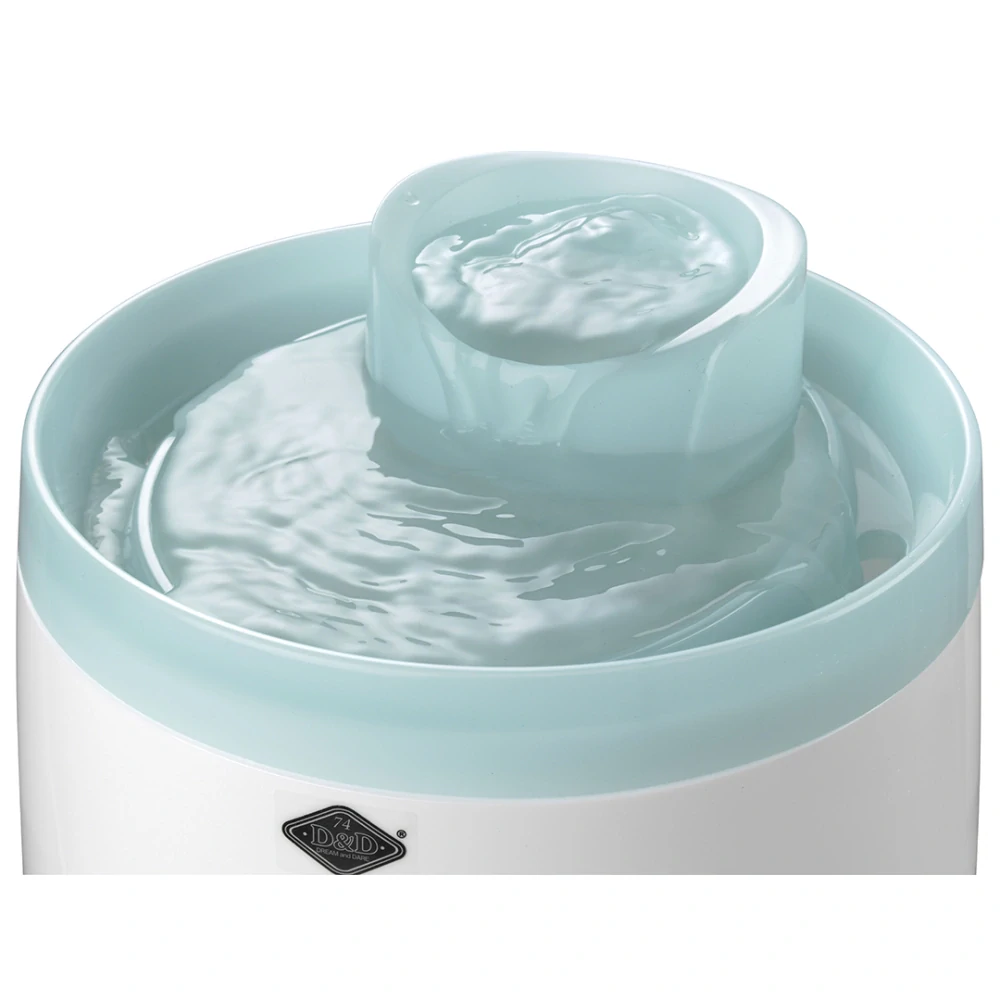 EBI Cascade Pitná fontána s nepretržitou cirkuláciou vody 1,5l 22x22x15cm modrá