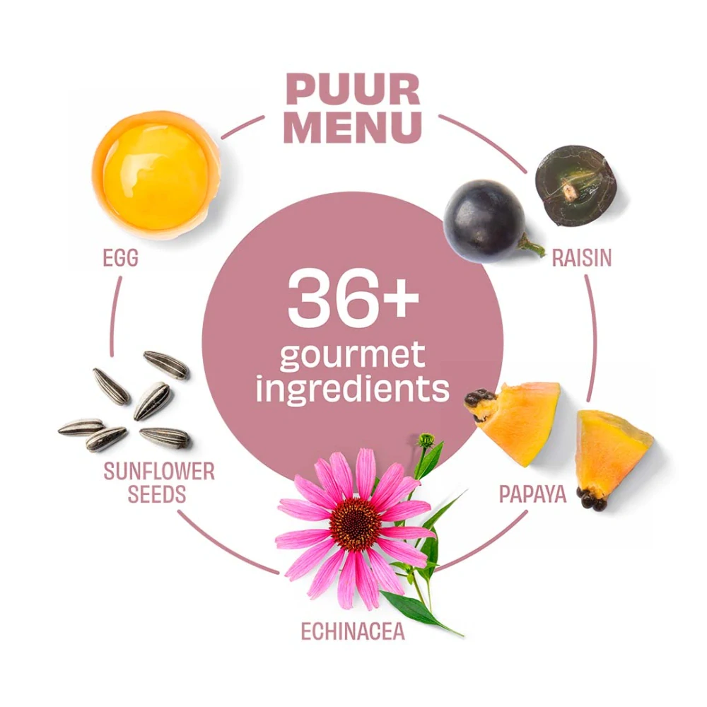 PUUR krmivo pre veľké papagáje a kakadu 750g