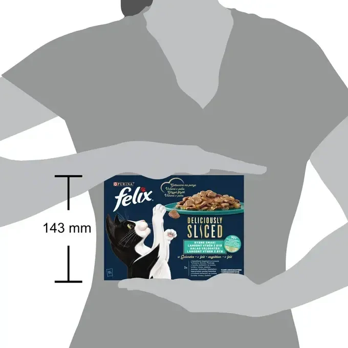 FELIX® Deliciously Sliced multipack Fish Selection 12×80 g