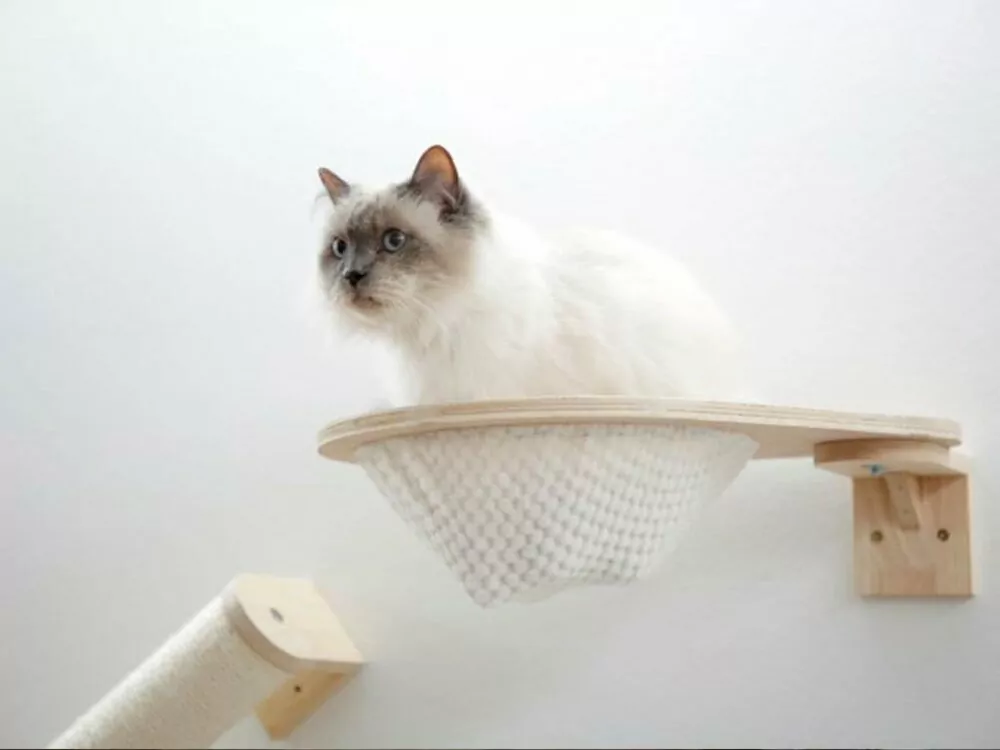 Škrabadlo pre mačky KERBL ANDEN, súprava nástenných poschodí 8 ks