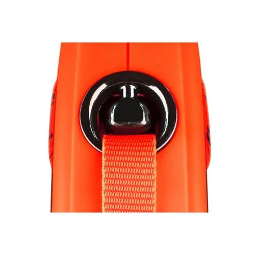 flexi Xtreme XS popruh 3m, oranžová do 15kg s pružným Soft-Stop pásikom
