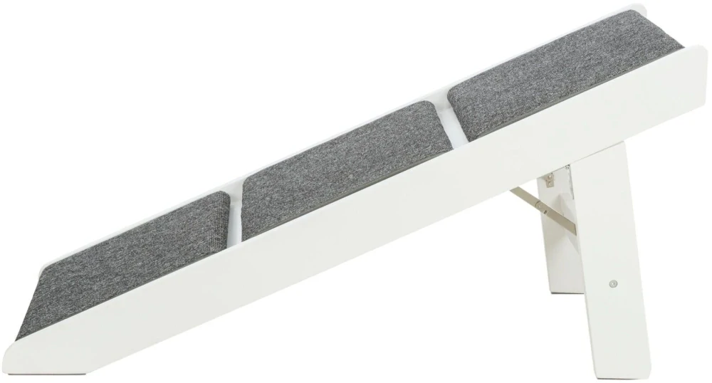 Rampa / schodíky, skladacia 44 x 46 x 106 cm, drevo, biela