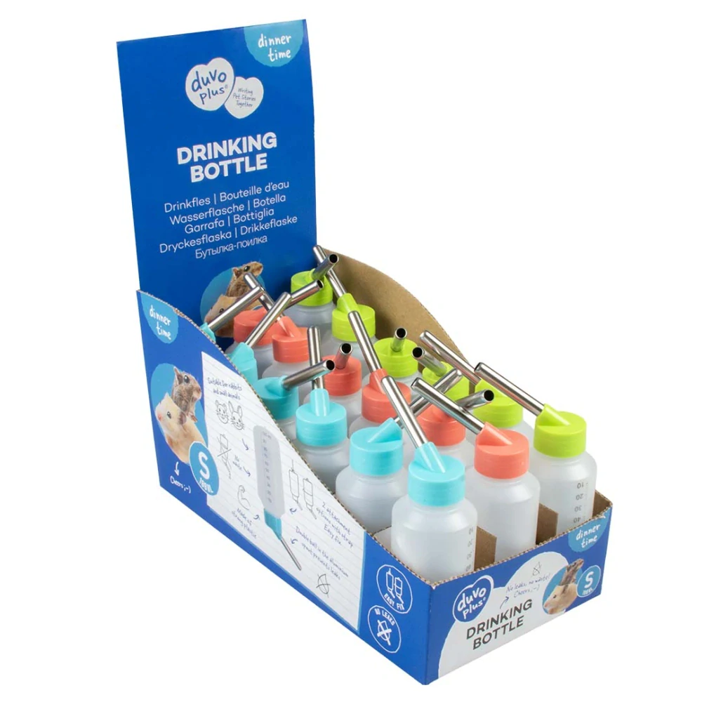 DUVO+ Plastová napájačka pre drobné hlodavce S 100ml rôzne farby