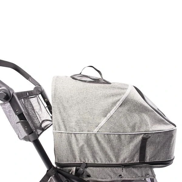 Kočík PET BUGGY DELUXE sivý - max.nosnosť 15kg 79x46x99cm