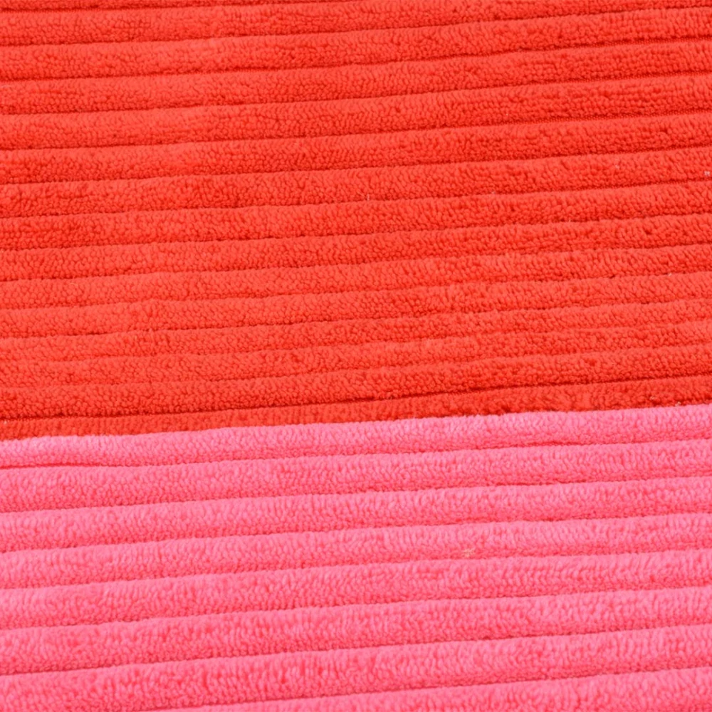 COOCKOO COZY STRIPE Menčestrový vankúš pre psov M 90x75x11cm červený/ružový