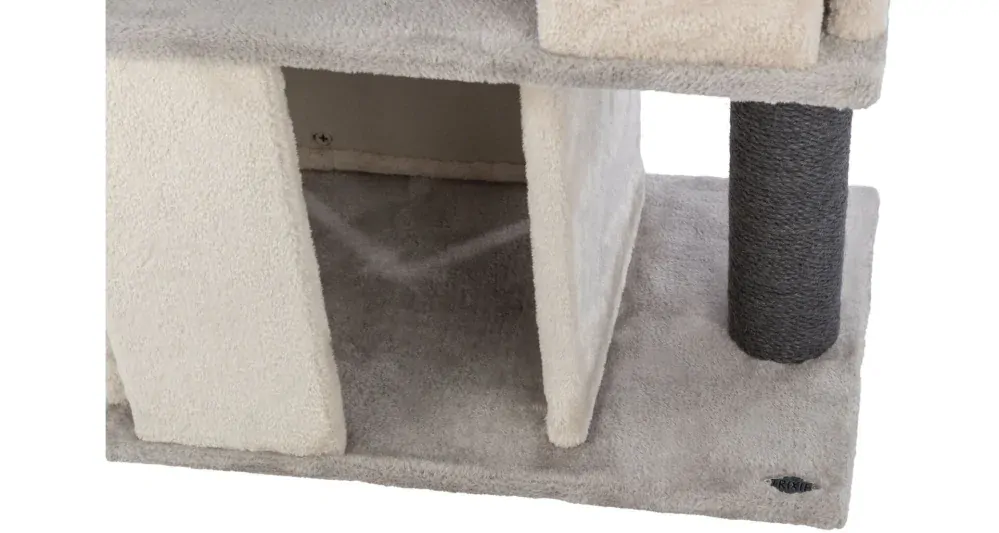 Škrabadlo JULIANO, 2 poschodia, 115 cm, sivá