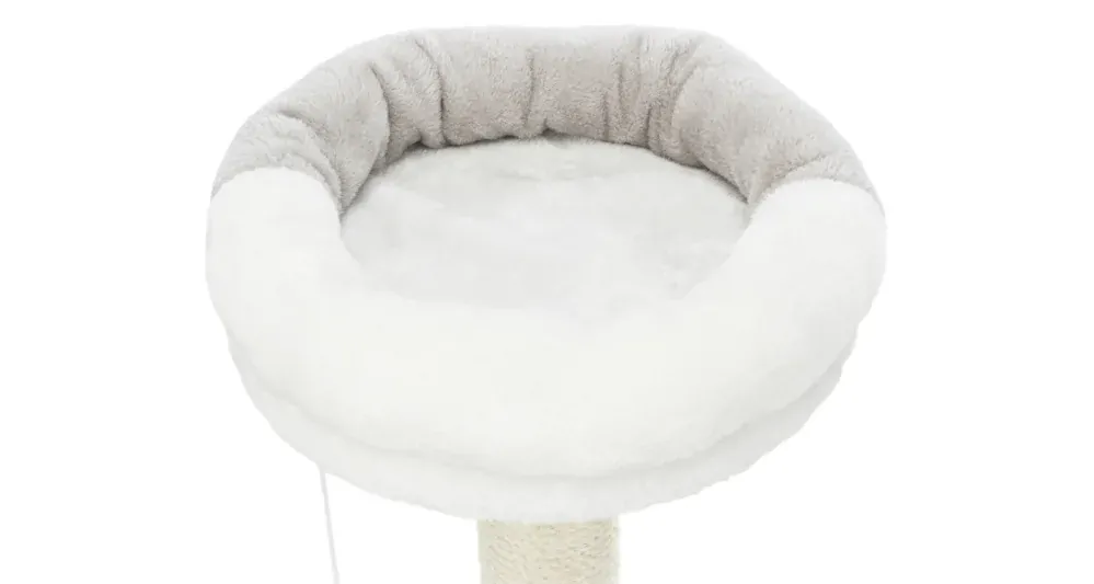 Škrabadlo jednoposchodové okrúhle NURIA 71 cm, - bielo/šedé