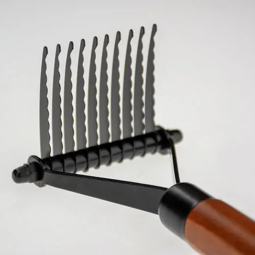 EBI NOIR JAPANDI Furminator hrebeň typu hrable s 10 čepeľami na odstránenie podsady 20x8x6cm