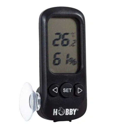 HOBBY digitálny teplomer a vlhkomer s funkciou alarmu s presnosťou +/- 0,5° C, +/-3 %