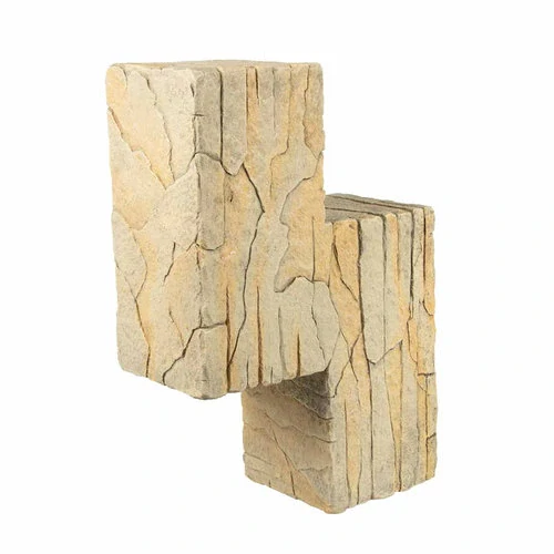 TERRA DELLA Stavebné prvky s pieskovým kamenným vzhľadom do terária 3 Beige 28x9x18,5cm