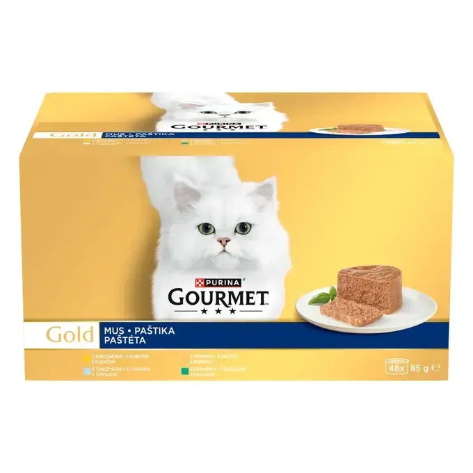 GOURMET GOLD Multipack paštéty mix príchutí 48x85g