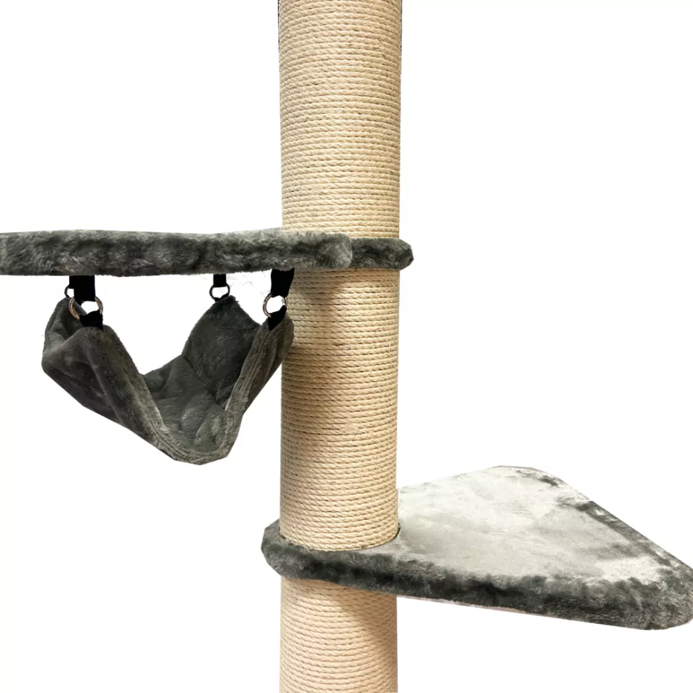 Elwing XXL Škrabadlo do stropu 57*57*250-275cm šedá