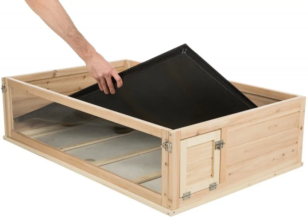 Výbeh pre morčatá do vnútorných priestorov, 114 × 30 × 74 cm, drevo/plast