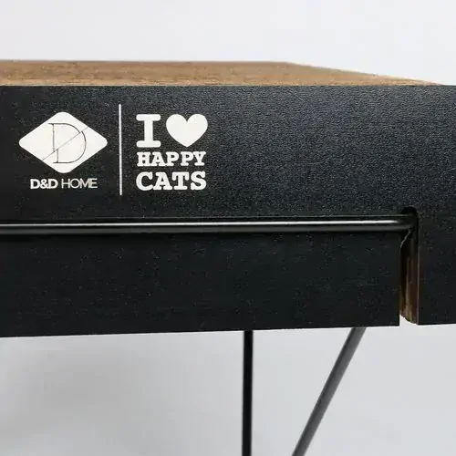 EBI D&D I LOVE HAPPY CATS David I Nástenná kartónová polička pre mačky 60x29x24cm