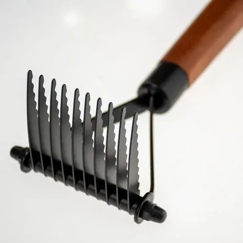 EBI NOIR JAPANDI Furminator hrebeň typu hrable s 10 čepeľami na odstránenie podsady 20x8x6cm