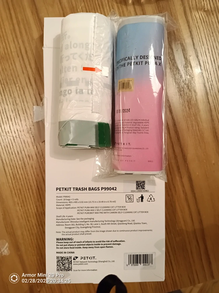 Petkit Vrecká na odpad pre PURA MAX 2/ PUROBOT MAX PRO - 1 rolka